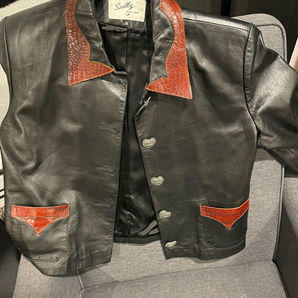 Scully leather jacket brand new condition